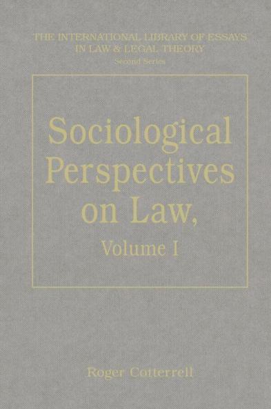 Sociological Perspectives on Law Volumes I