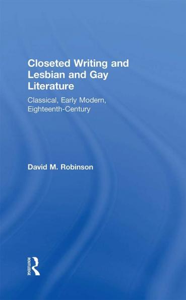 Closeted Writing and Lesbian and Gay Literature