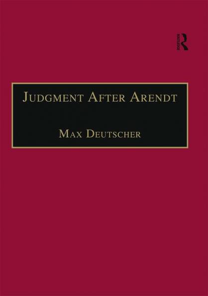 Judgment After Arendt