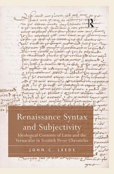 Renaissance Syntax and Subjectivity