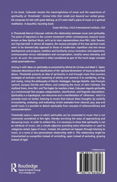 Thresholds: Rethinking Spirituality Through Music