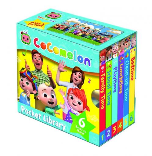 Official CoComelon Pocket Library: 6 little illustrated board books about JJ | his family and friends – perfect for pre-schoolers!