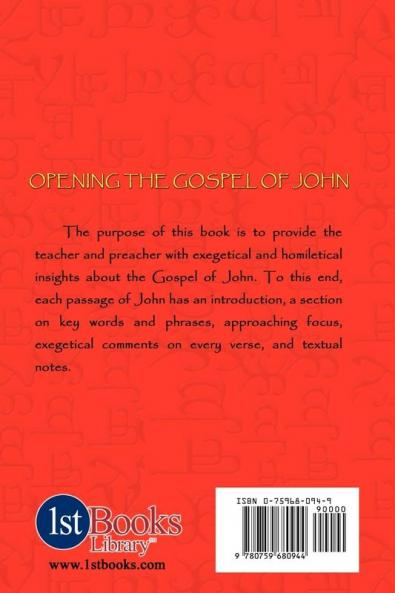 Opening the Gospel of John