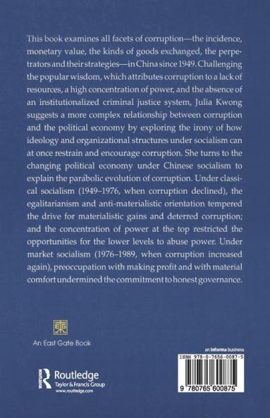 Political Economy of Corruption in China
