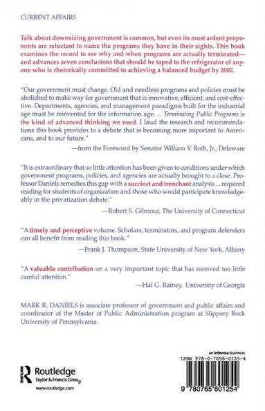 Terminating Public Programs