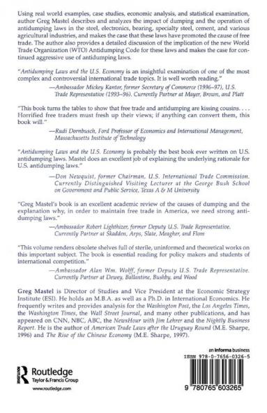 Antidumping Laws and the U.S. Economy