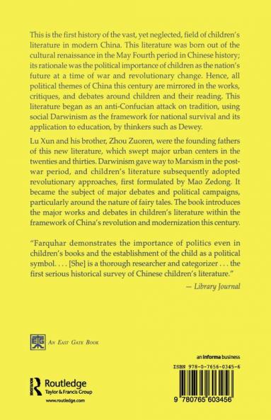 Children's Literature in China: From Lu Xun to Mao Zedong