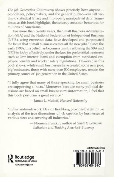 Job-Generation Controversy: The Economic Myth of Small Business