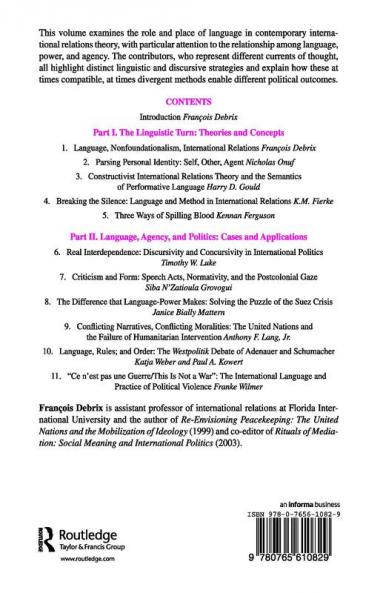 Language Agency and Politics in a Constructed World