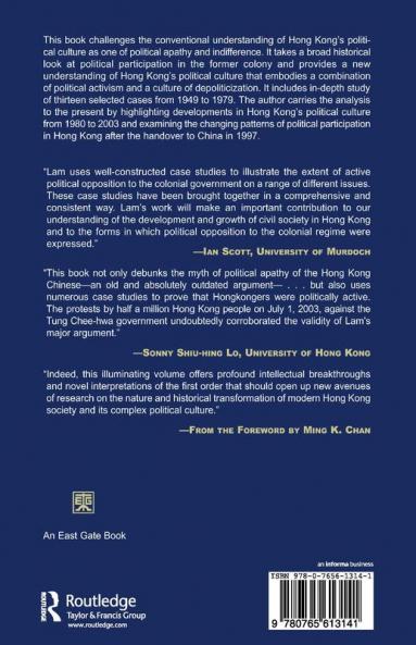 Understanding the Political Culture of Hong Kong
