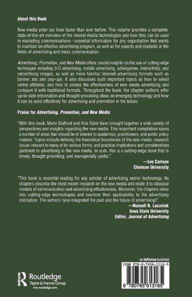 Advertising Promotion and New Media