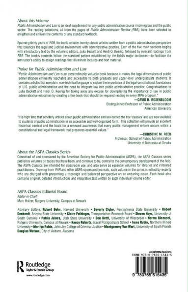 Public Administration and Law