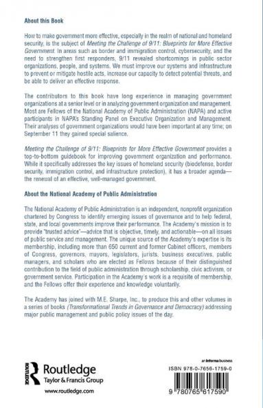 Meeting the Challenge of 9/11