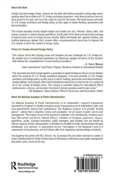 Foreign Aid and Foreign Policy