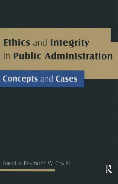 Ethics and Integrity in Public Administration