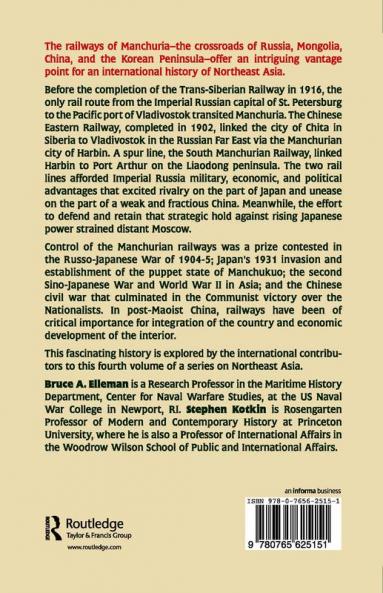 Manchurian Railways and the Opening of China