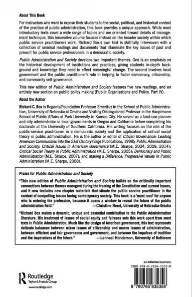 Public Administration and Society