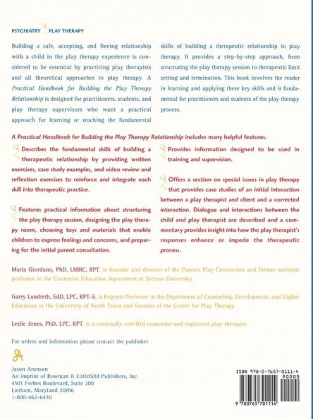 Practical Handbook for Building the Play Therapy Relationship