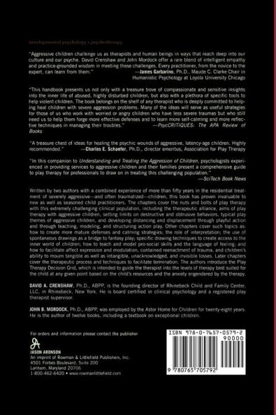Handbook of Play Therapy with Aggressive Children