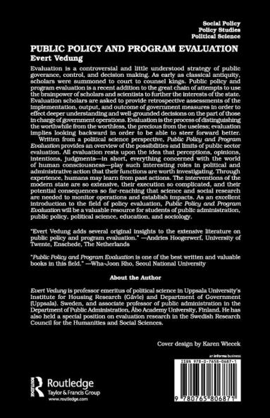 Public Policy and Program Evaluation