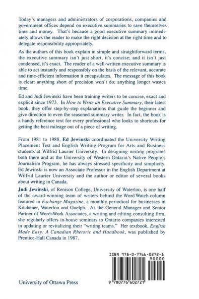 How to Write an Executive Summary