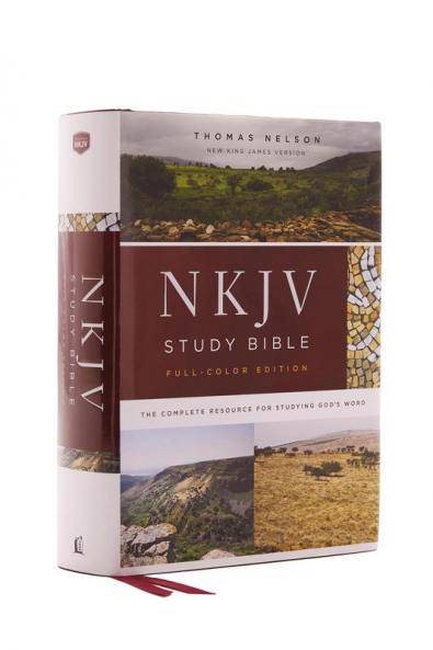 NKJV Study Bible Hardcover Full-Color Red Letter Edition Comfort Print