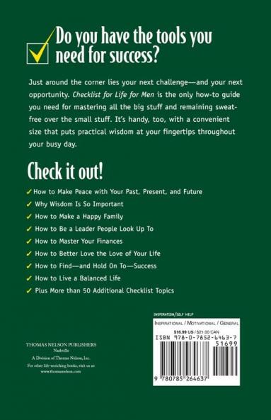Checklist for Life for Men