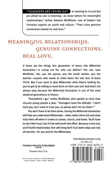 Saving the Millennial Generation