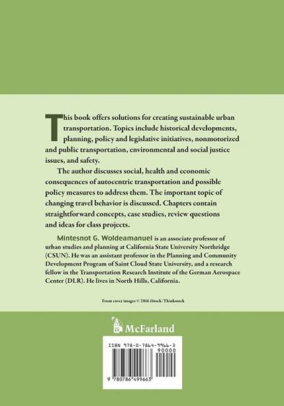 Concepts in Urban Transportation Planning