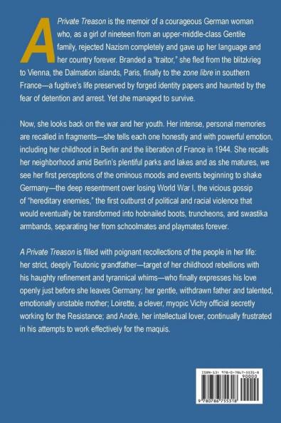 A Private Treason: A German Memoir