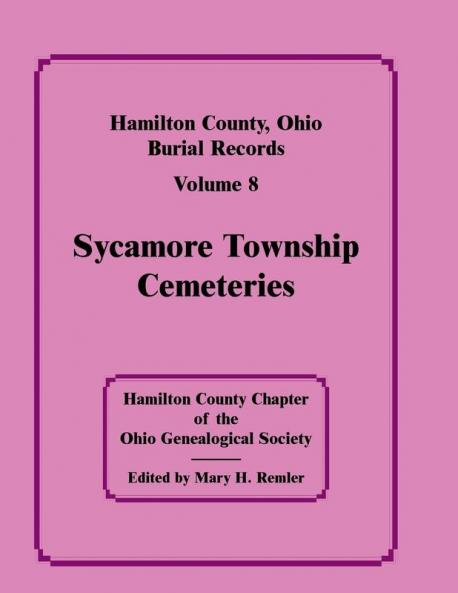 Hamilton County Ohio Burial Records Volume 8