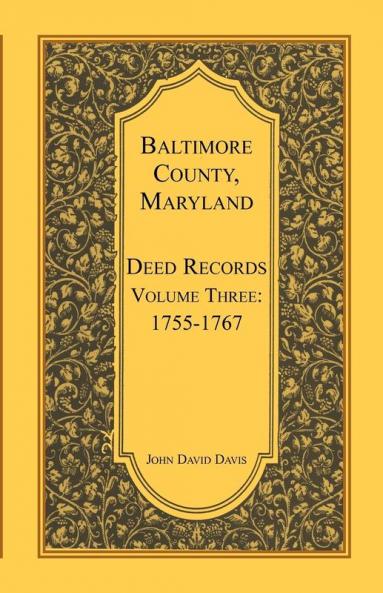 Baltimore County Maryland Deed Records Volume 3