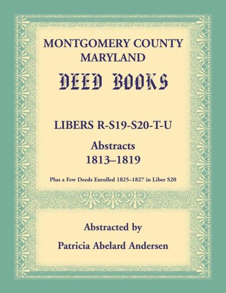 Montgomery County Maryland Deed Books