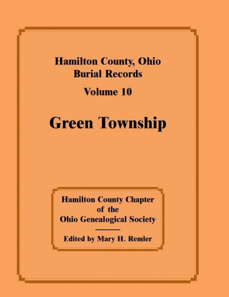 Hamilton County Ohio Burial Records Volume 10