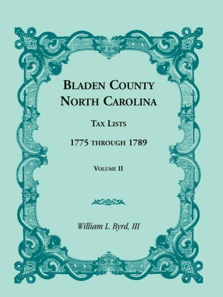 Bladen County North Carolina Tax Lists