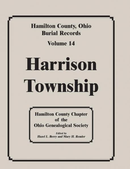 Hamilton County Ohio Burial Records Volume 14