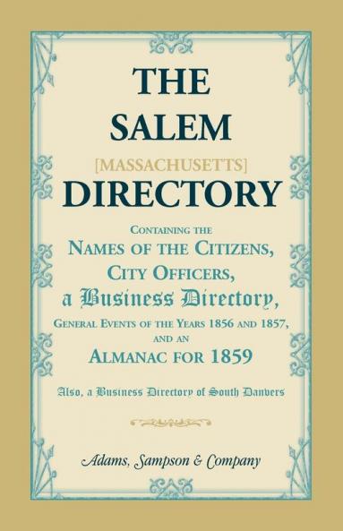 The Salem [Massachusetts] Directory