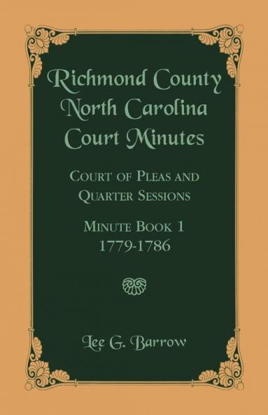 Richmond County North Carolina Court Minutes