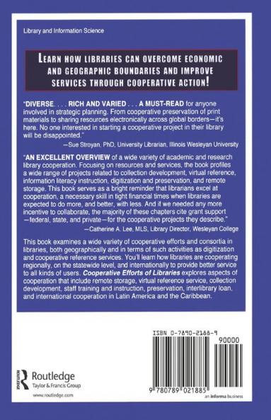 Cooperative Efforts of Libraries