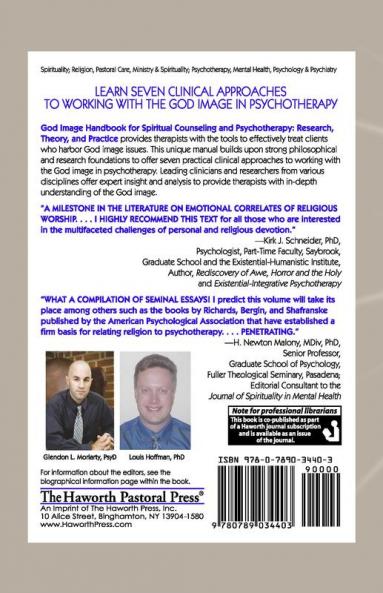 God Image Handbook for Spiritual Counseling and Psychotherapy