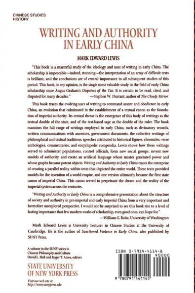 Writing and Authority in Early China