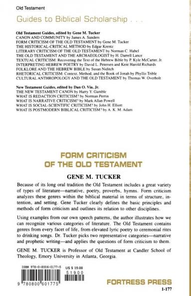 Form Criticism of Old Testamen