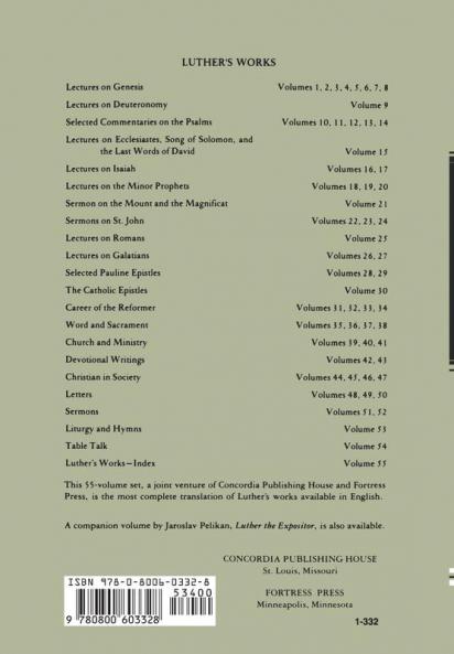 Luther's Works Volume 32