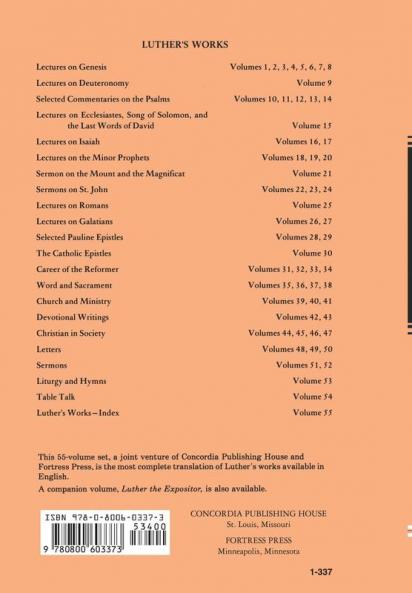 Luther's Works Volume 37