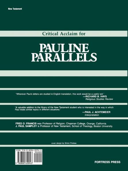Pauline Parallels Paper Ed