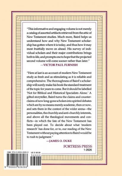 History of New Testament Research Vol 1