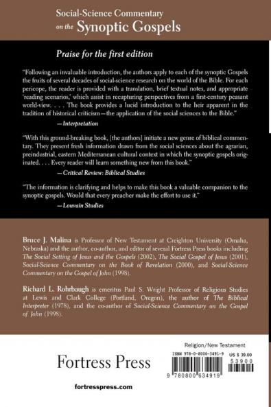 Social-Science Commentary on the Synoptic Gospels