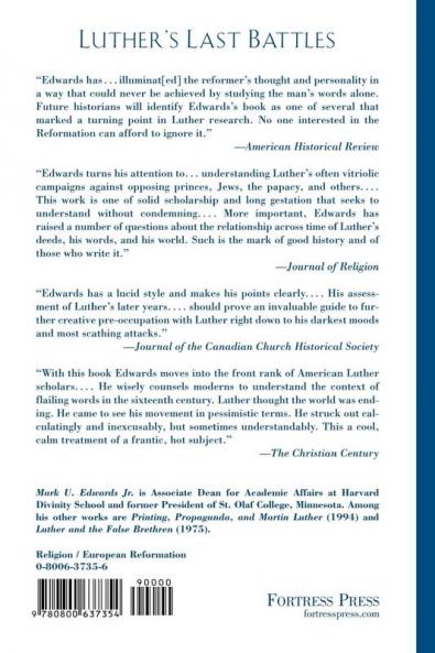 Luther's Last Battles