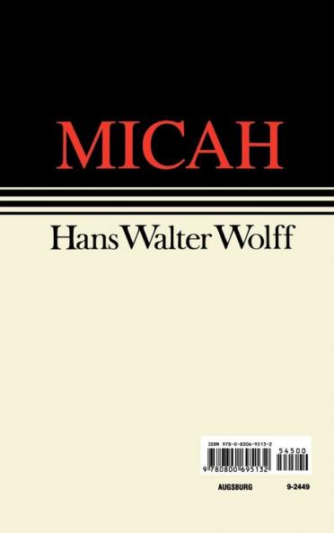 Micah Continental Commentary