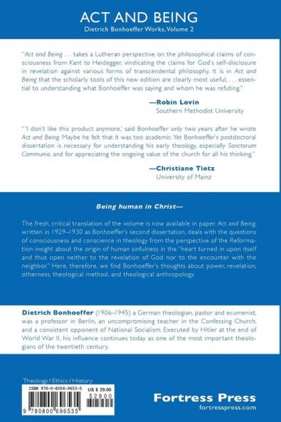 Act and Being
